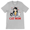 Love Being Cat Mom Valentine Personalized Shirt