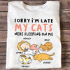 My Cats Were Sleeping On Me Chibi Girl Personalized Shirt