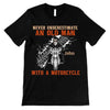 Never Underestimate An Old Man With Motorcycle Personalized Shirt