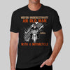 Never Underestimate An Old Man With Motorcycle Personalized Shirt