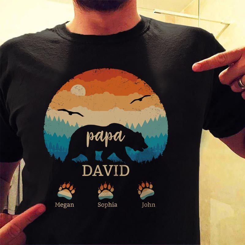 Papa Bear Personalized Shirt