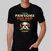 Pawsome Dog Dad Peeking Dog Personalized Shirt