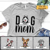 Peeking Dog Mom Personalized Dog Mom Shirt