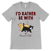 Rather Be With Cats Pattern Personalized Shirt