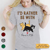 Rather Be With Cats Pattern Personalized Shirt