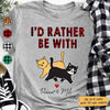 Rather Be With Cats Pattern Personalized Shirt