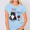 She Loves Cats More Than Wine Funny Personalized Shirt