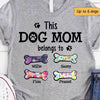 This Dog Mom Belongs To Floral Personalized Dog Mom Shirt