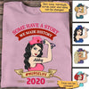 We Made History 2020 Nurse Strong Personalized Light Pink Shirt