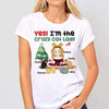 Yes I‘m The Crazy Cat Lady Cartoon Christmas Personalized Shirt