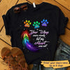 Your Wings Were Ready You Left Paw Prints On My Heart Daisy Personalized Dog Memorial Shirt