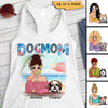 Dog Mom Summer Pattern Personalized Tank Top