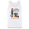 Gardening With Chicken Stick Lady Personalized Tank Top