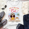 Summer Woman Life Is Better With A Cat Personalized Tank Top