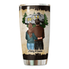 Camping Couple Backview gift Personalized Tumbler