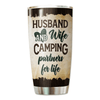 Camping Couple Backview gift Personalized Tumbler