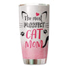 Cat Mom Fluffy Cat Personalized Tumbler