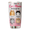 Cat Mom Fluffy Cat Personalized Tumbler