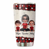 Checkered Doll Grandma And Kids Personalized Tumbler