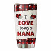 Checkered Doll Grandma And Kids Personalized Tumbler