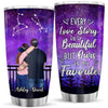 Couples Under Starry Night Personalized Tumbler