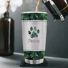 Dog Mom Metal Pattern Personalized Tumbler