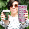 Dog Mom Metal Pattern Personalized Tumbler