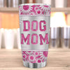 Dog Mom Metal Pattern Personalized Tumbler