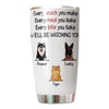 Dogs Cats Watching You Personalized Tumbler