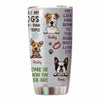 Dogs Sayings Peeking Dog Gift For Dog Lover Personalized Tumbler