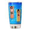 Doll Couple Lying On The Pool Personalized Tumbler