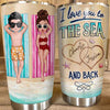 Doll Couple Sunbathing Personalized Tumbler