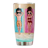 Doll Couple Sunbathing Personalized Tumbler