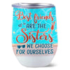 Doll Summer Besties At Pool Personalized Wine Tumbler