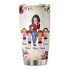 Floral Favorite People Call Me Grandma Doll Personalized Tumbler