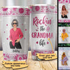 Galaxy Posing Woman Rockin‘ The Grandma Life Personalized Tumbler