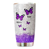 Grandma Butterflies Sparking Personalized Tumbler