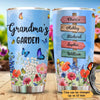 Grandma Garden Flower Sign Personalized Tumbler