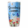 Grandma Garden Flower Sign Personalized Tumbler