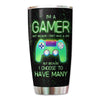 I Am A Gamer Personalized Tumbler