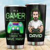 I Am A Gamer Personalized Tumbler