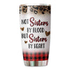 Leopard And Checkered Besties Personalized Tumbler