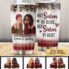 Leopard And Checkered Besties Personalized Tumbler