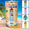 Life Is Better At The Pool Beach Gift For Women Personalized Tumbler