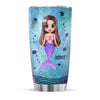 Mermaid Birthday Gift For Women Personalized Tumbler