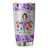 Metal Pattern Doll Grandma And Kids Personalized Tumbler