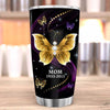 My Mind Still Talks To You Memorial Butterfly Personalized Tumbler