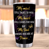 My Mind Still Talks To You Memorial Butterfly Personalized Tumbler