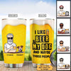 Old Man Beer Dog Personalized Tumbler