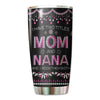 Rock Two Titles Mom Grandma Diamond Pattern Personalized Tumbler